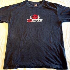 Vtg 90’s Y2K Grunge Split Skateboards Logo T-Shirt , M , $18